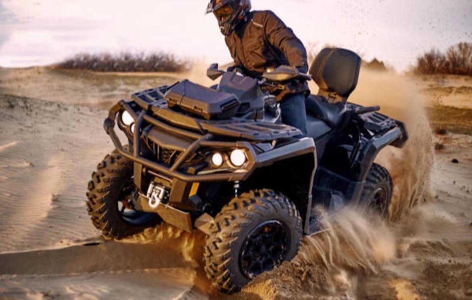 Agadir ou Taghazout, Quad Bike Beach et Dunes Ride & Snacks - Hizvo