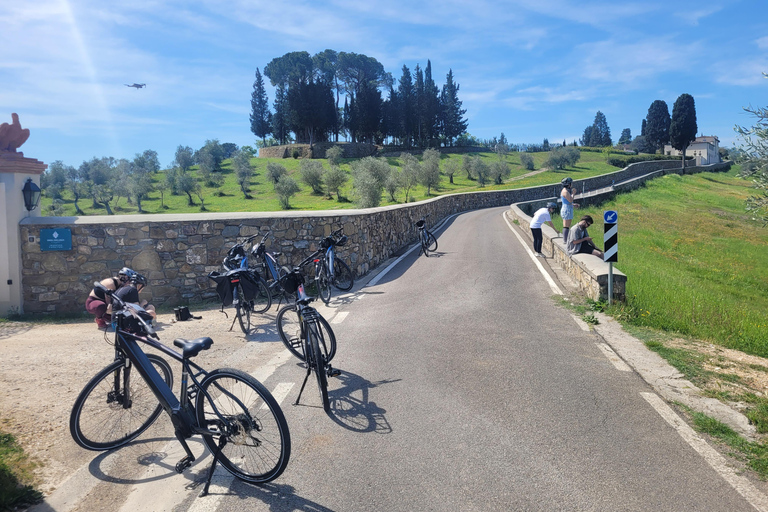 Vanuit Florence: fietstocht door Toscane met lunch en wijnproeverij