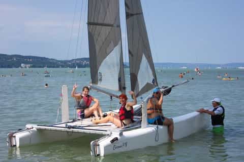lake balaton catamaran sailing experience