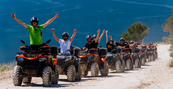 Trogir, Žedno: Insel Čiovo 100 % Offroad-Quad-ATV-Tour