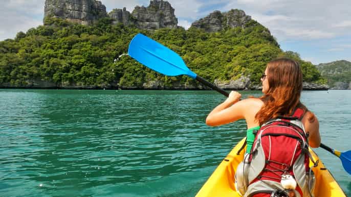koh samui ang thong frühbucherschnellboottour und kajakfahren