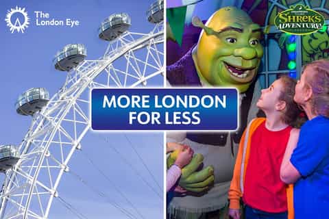 DreamWorks Shrek's Adventure e London Eye: bilhete combinado