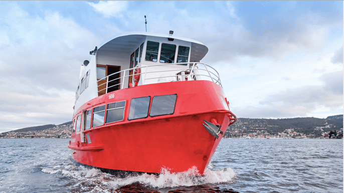 hobart sunset dinner cruise