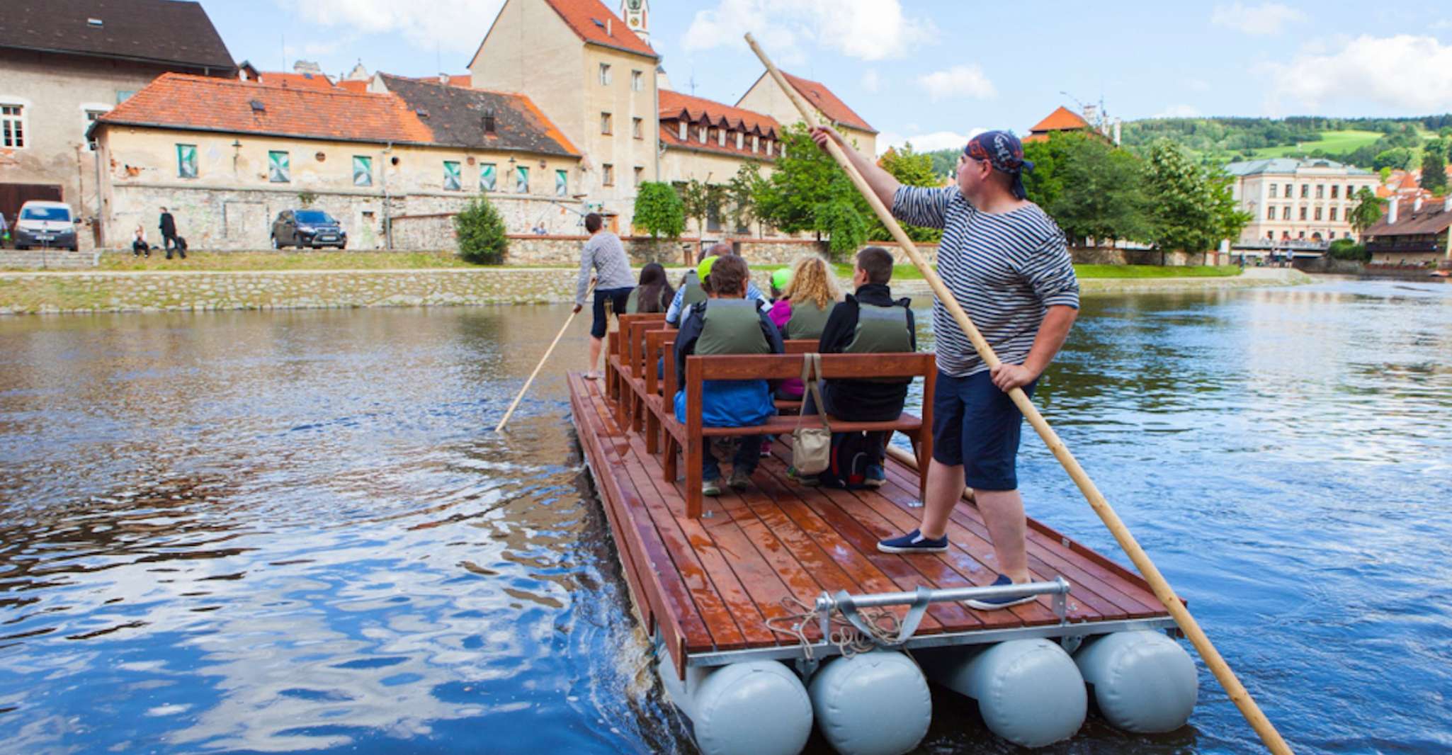 Český Krumlov, Wooden Raft River Cruise - Housity