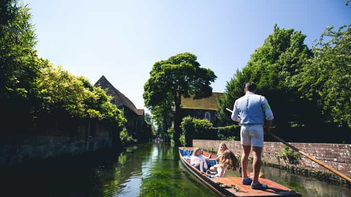 canterbury tour di punting di 45 minuti