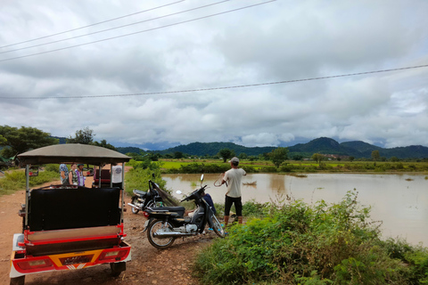 Hele dag: Originele bamboetrein, Wat Banan, Phnom Sampov