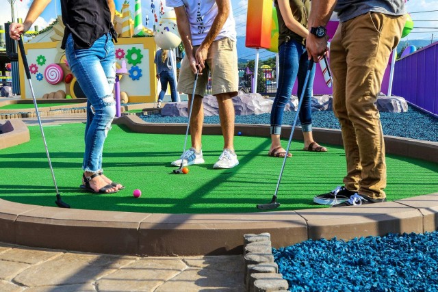 Visit Pigeon Forge Crave Golf Club Mini-Golf Experience in Great Smoky Mountains