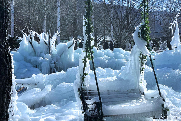 Gyeongju Winter Trip: Ice River+Bulguksa+Woljeong From Busan Shared Tour from Busan Subway Station Exit 2