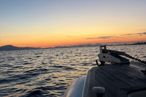 Cagliari: Boat Excursion along the Coast with a Swim and Aperitif Cagliari: Fast Boat Excursion along the Coast with Swimming and Aperitif