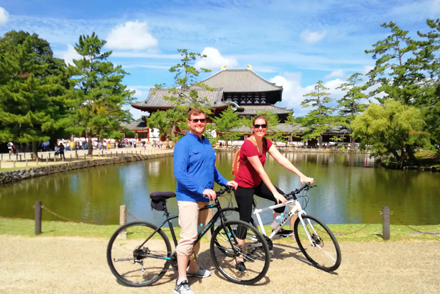 Nara: tour in cross bike delle attrazioni della città, di gruppo o privato