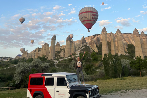 Cappadocia solnedgång eller soluppgång Jeep Safari