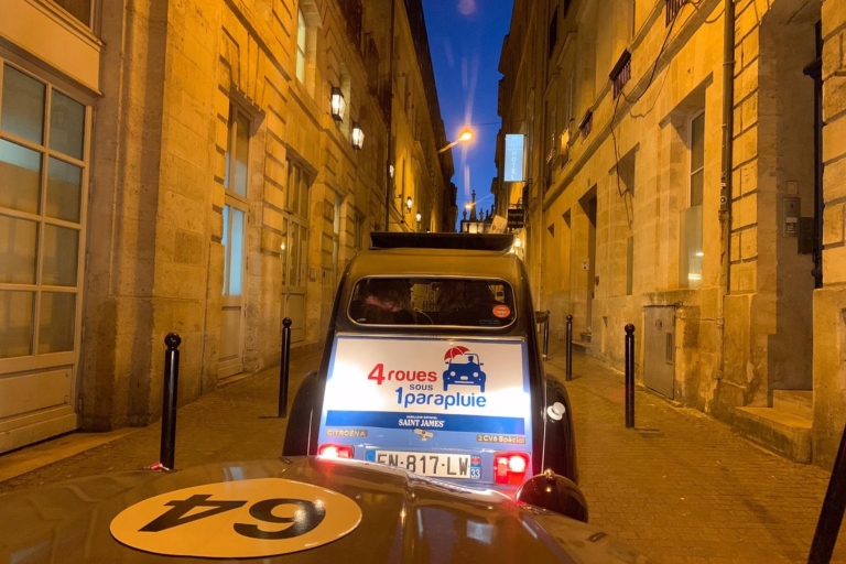 Bordeaux nocą: prywatna wycieczka Citroënem 2CVBordeaux nocą: 1,5-godzinna prywatna wycieczka Citroënem 2CV