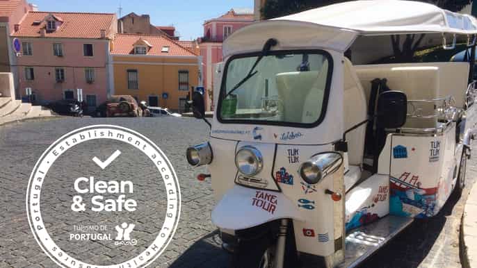 lisbon 1.5hour private tuktuk city tour
