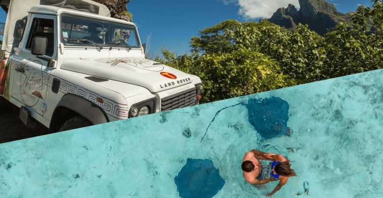 Bora Bora maalla ja merellä: 4WD-safari ja snorklausta