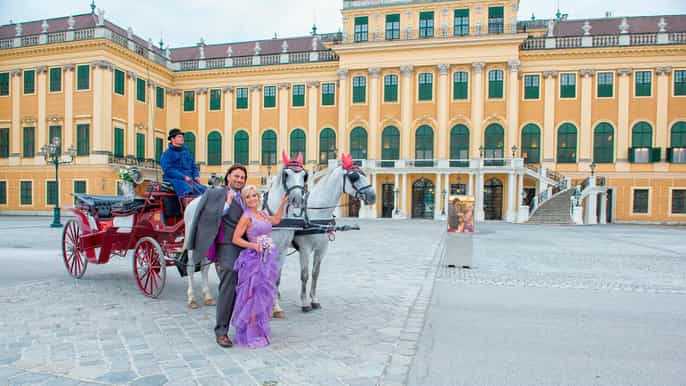 viena passeio de carruagem pelos jardins do palácio schönbrunn