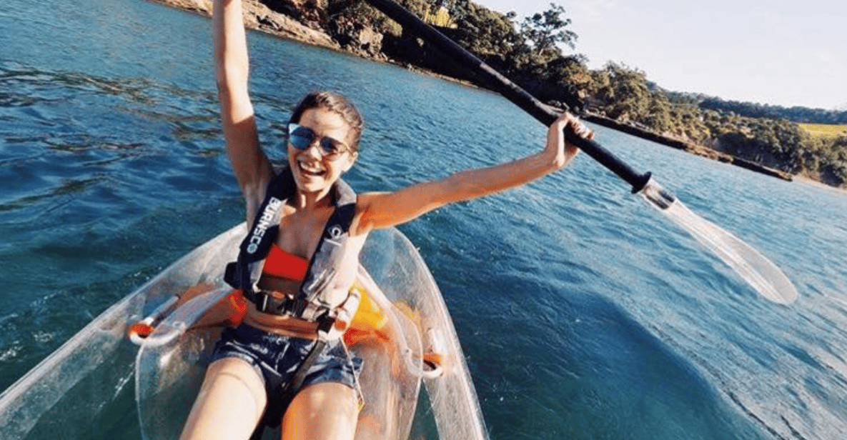 Leigh alquiler de kayak transparente de 30 minutos en Goat Island