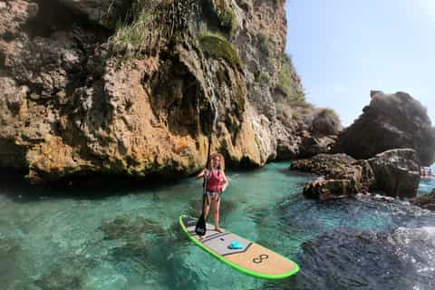 From Nerja: Maro-Cerro Gordo Cliffs Snorkel & SUP