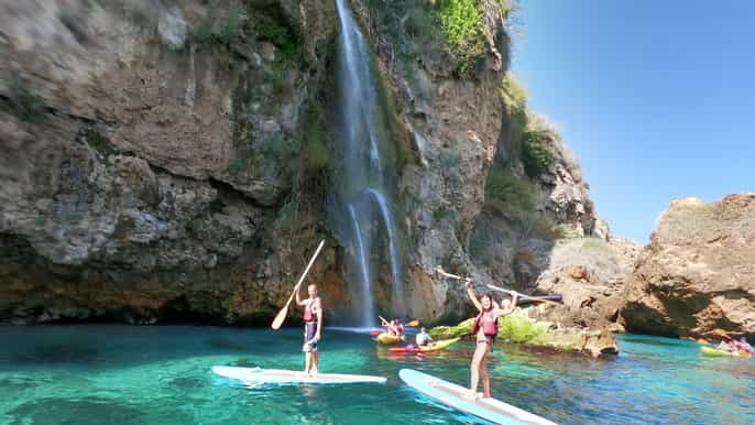 from nerja marocerro gordo cliffs snorkel sup