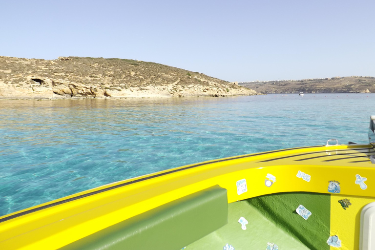 Comino:Blaue Lagune, Kristalllagune, Höhlen, Privatboot Malta
