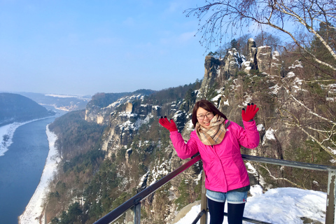 Från Dresden: Böhmen och Saxon Switzerland Winter Tour