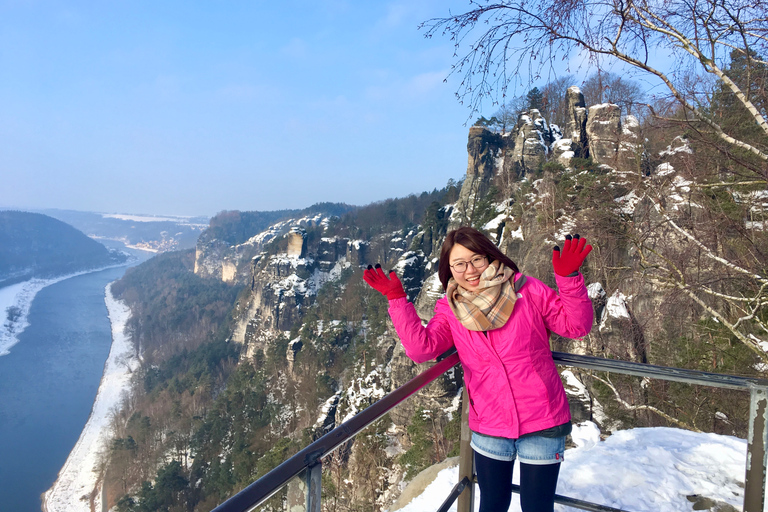 Från Dresden: Böhmen och Saxon Switzerland Winter Tour