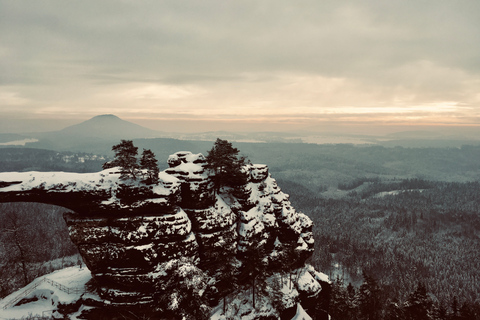 Från Dresden: Böhmen och Saxon Switzerland Winter Tour