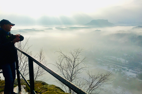 Excursão de um dia de inverno na Suíça Boêmia e Saxônica saindo de Praga