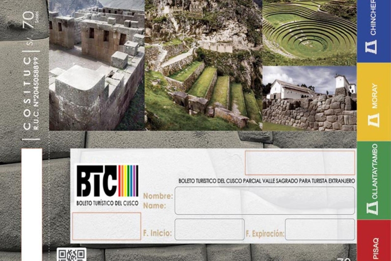 Cusco: toeristenkaart voor 1, 2 of 10 dagen met hotelbezorgingNiet-restitueerbaar 1-daags Cusco-ticket