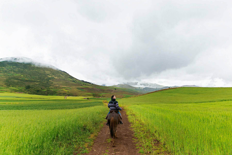 Cusco: passeio a cavalo de dia inteiro para Maras e Moray