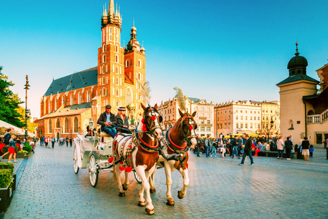 Krakow: City Sightseeing Tour by Electric Golf Cart Tour in Swedish