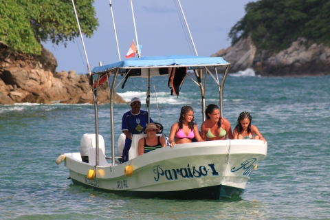 De La Crucecita: excursion en bateau privé dans les 5 baies de Huatulco
