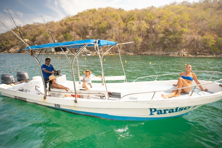 From La Crucecita: Private Huatulco 5 Bays Boat Trip