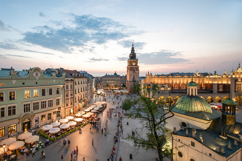 Krakow: City Sightseeing Tour by Electric Golf Cart Tour in Italian