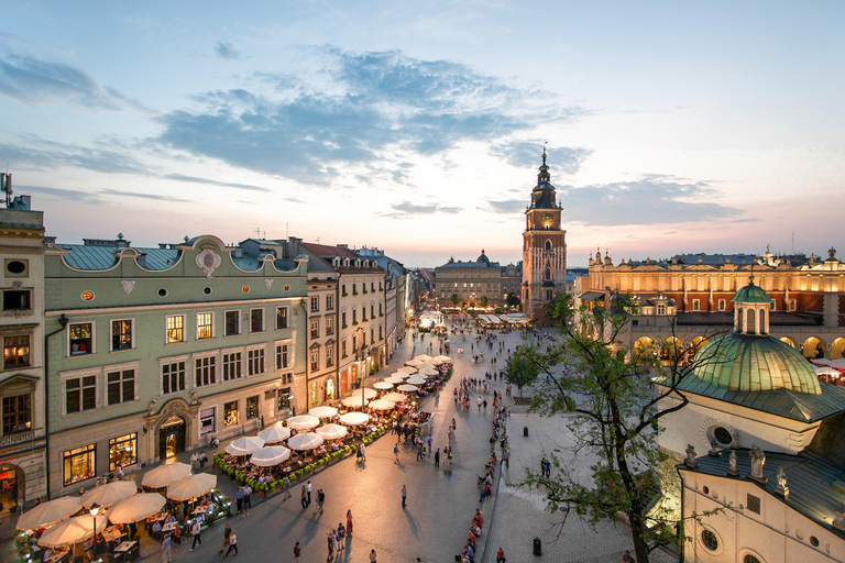 Krakow: City Sightseeing Tour by Electric Golf Cart Tour in Italian