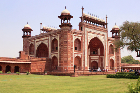 From Delhi: Day Trip to Taj Mahal, Agra Fort and Baby Taj Tour with Car + Guide