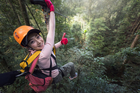 Puntarenas: Zip Line und Eco Bootstour Landausflug