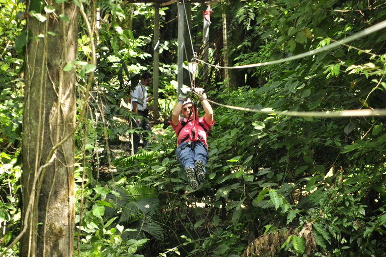 Puntarenas: Zip Line och ekologisk båttur Landutflykt