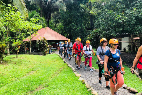 Puntarenas: Zip Line och ekologisk båttur Landutflykt