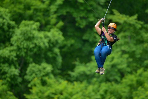 Puntarenas: Zip Line och ekologisk båttur Landutflykt