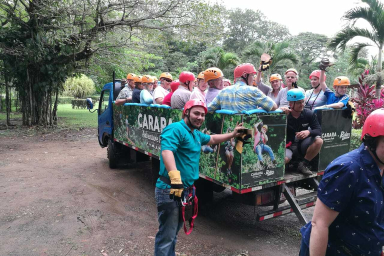 Puntarenas: Zip Line och ekologisk båttur Landutflykt