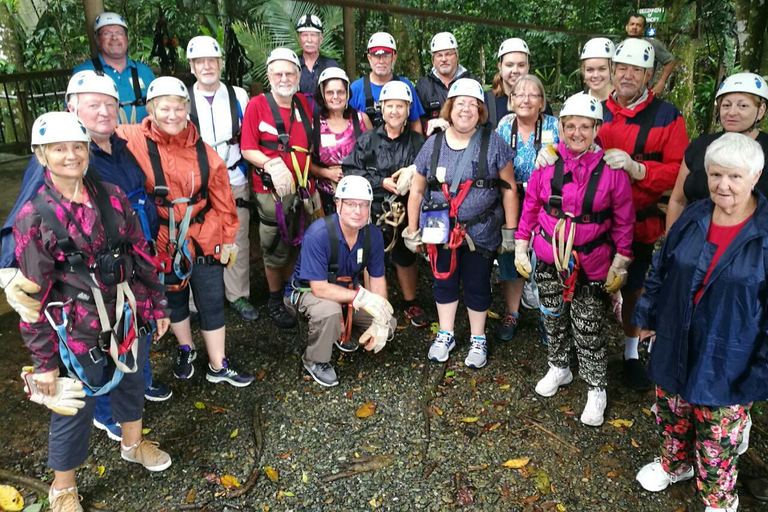 Puntarenas: Zip Line och ekologisk båttur Landutflykt