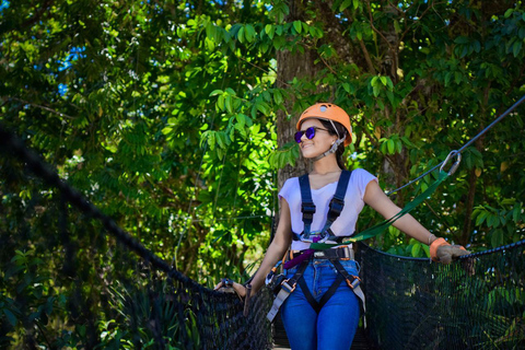 Puntarenas: Zip Line und Eco Bootstour Landausflug