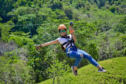 Puntarenas: Zip Line och ekologisk båttur Landutflykt