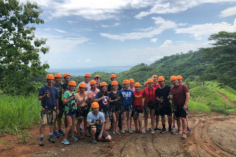 Puntarenas: Zip Line och ekologisk båttur Landutflykt