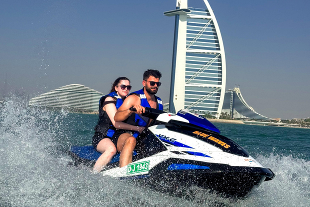 Dubaï : Jetski vers le Burj Arab-Atlantis avec photos et vidéos