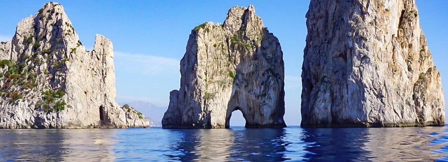 Depuis Naples : Blue Tour Capri (tour de l'île en bateau)