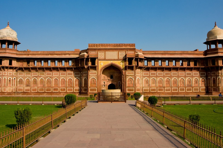 De Delhi: excursion privée d'une journée au lever du soleil au Taj MahalVisite avec voiture, guide et billets d'entrée