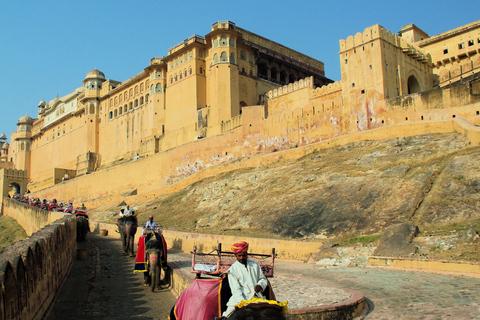 Delhi: visite privée de 6 jours du triangle d'or et de VaranasiTour sans hôtels et sans vol Varanasi à Delhi