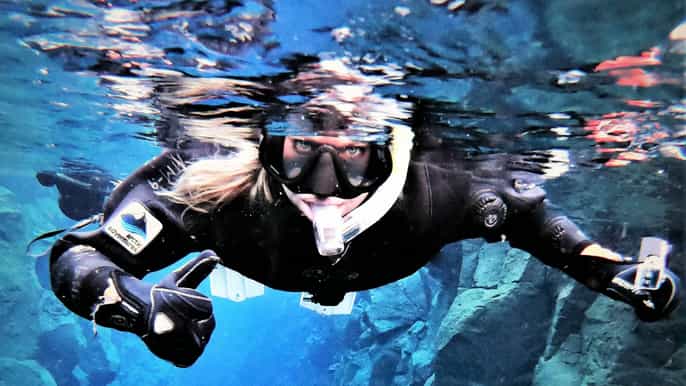 snorkeling in silfra fissure small group adventure