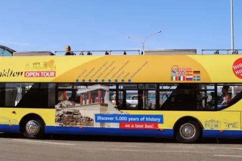 Heraklion: tour panoramico in autobus scoperto hop-on hop-off